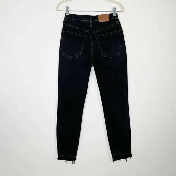 Madewell Mom Jeans Size 24 High Rise Black - Picture 6 of 12